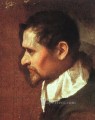 Autorretrato de perfil barroco Annibale Carracci